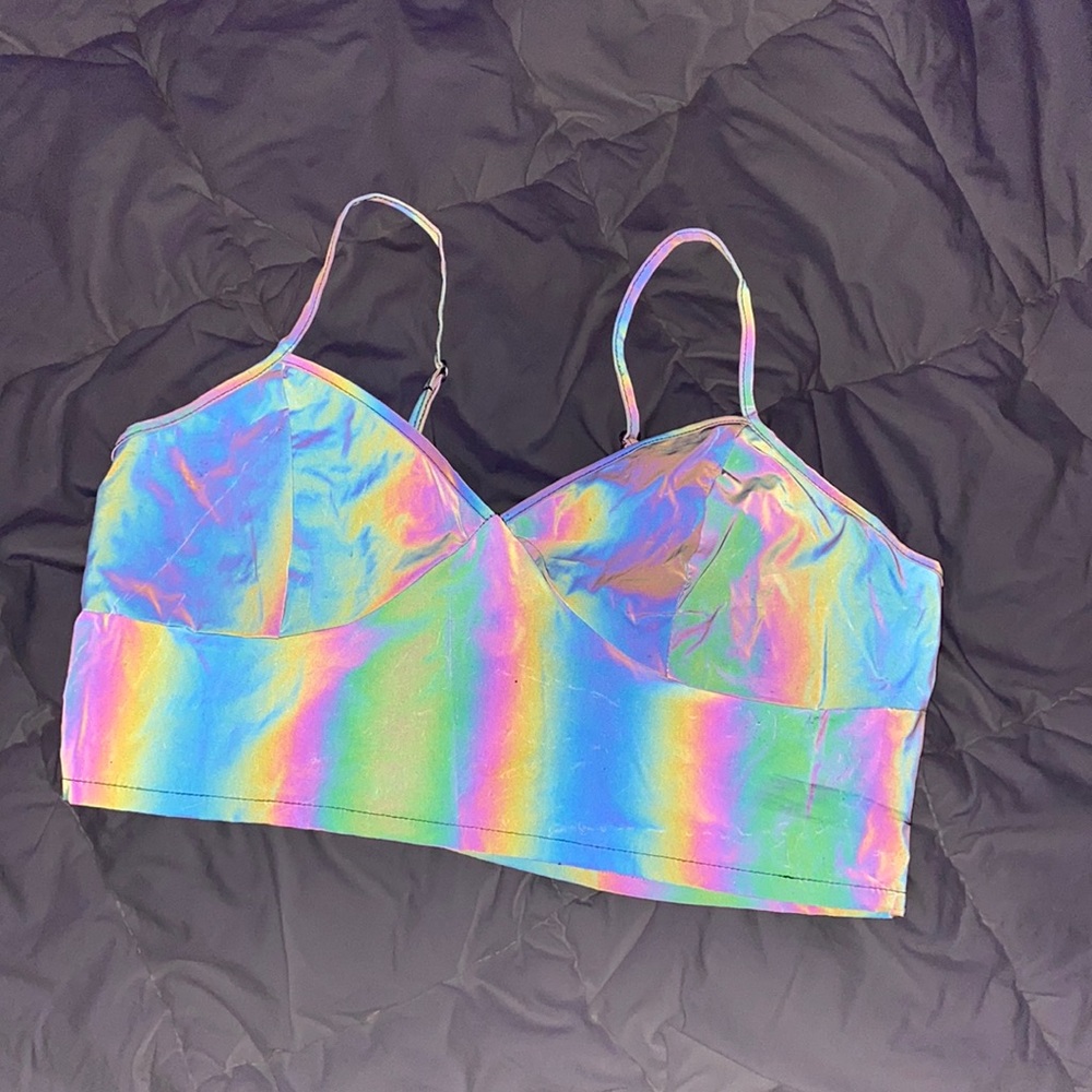 Reflective crop top
